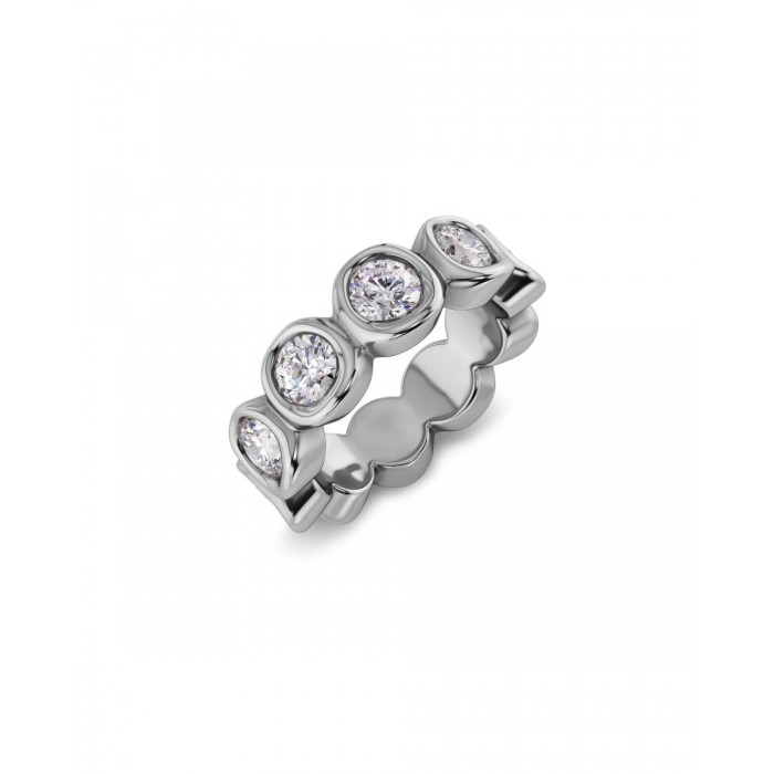 EDBLAD Ocean Gem Ring Steel Δαχτυλίδι Ασημί Ανοξείδωτο Ατσάλι 130323
