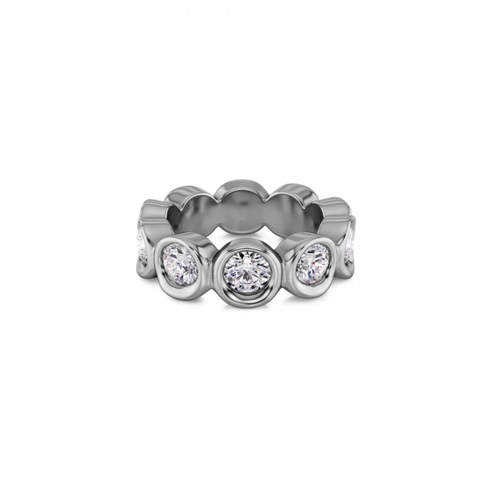 EDBLAD Ocean Gem Ring Steel Δαχτυλίδι Ασημί Ανοξείδωτο Ατσάλι 130323