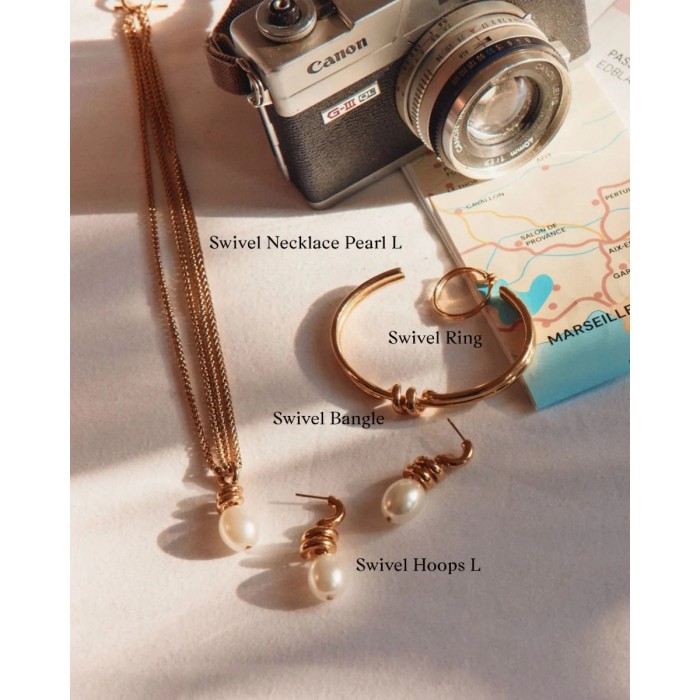 EDBLAD Swivel Bangle Gold Βραχιόλι Χρυσό Ανοξείδωτο Ατσάλι 130340 EDBLAD Swivel Bangle Gold Βραχιόλι Χρυσό Ανοξείδωτο Ατσάλι 130340