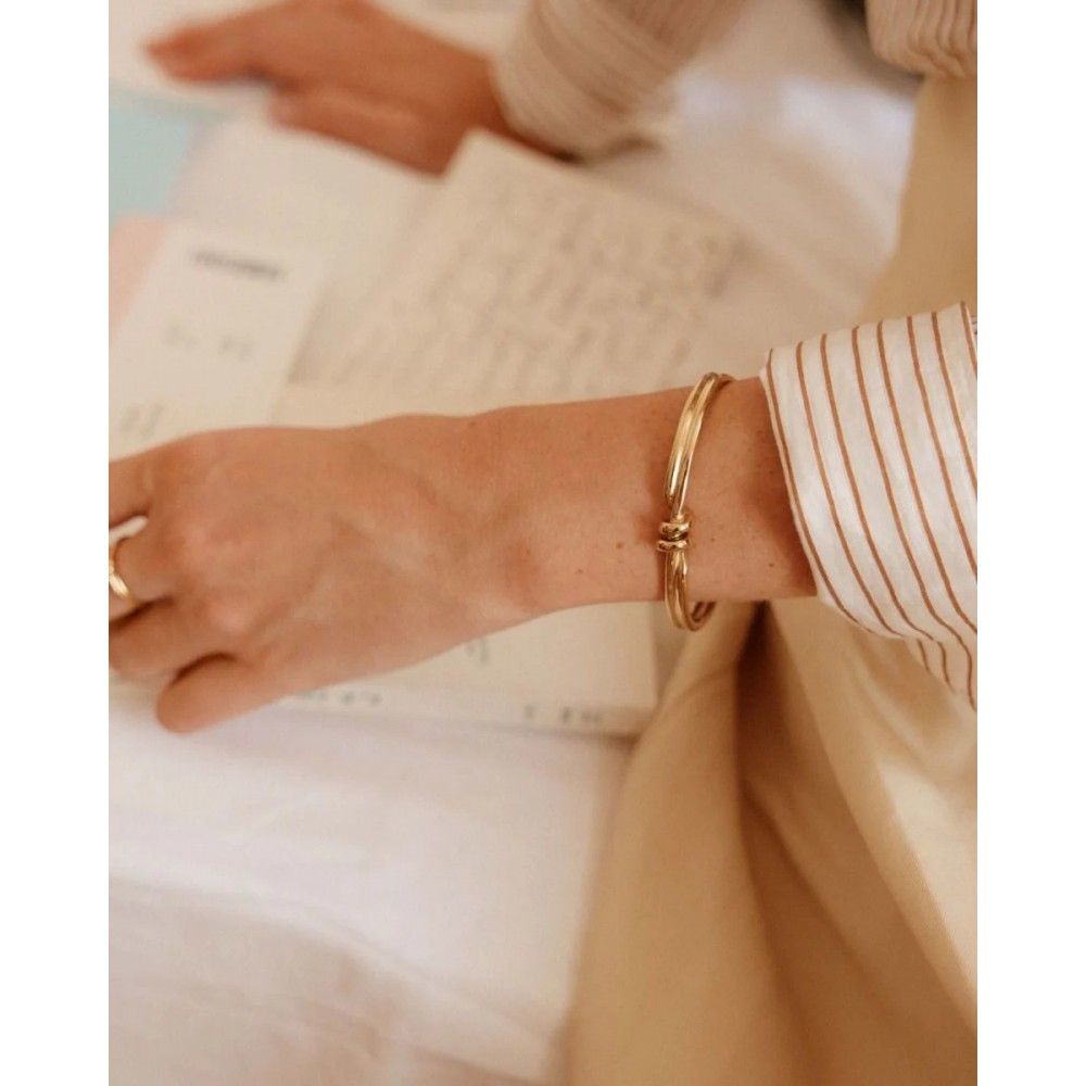 EDBLAD Swivel Bangle Gold Βραχιόλι Χρυσό Ανοξείδωτο Ατσάλι 130340