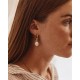 EDBLAD Swivel Earrings Pearl L Gold Σκουλαρίκια Xρυσό Ανοξείδωτο Ατσάλι 130334