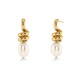 EDBLAD Swivel Earrings Pearl L Gold Σκουλαρίκια Xρυσό Ανοξείδωτο Ατσάλι 130334