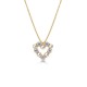 EDBLAD Affinity Pearl Heart Χρυσό Κολιέ Καρδιά Ανοξείδωτο Ατσάλι 127506