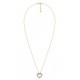 EDBLAD Affinity Pearl Heart Χρυσό Κολιέ Καρδιά Ανοξείδωτο Ατσάλι 127506