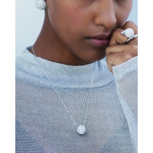 EDBLAD Bead Sparkle Κολιέ Λευκά Ζιργκόν Ανοξείδωτο Ατσάλι 127523