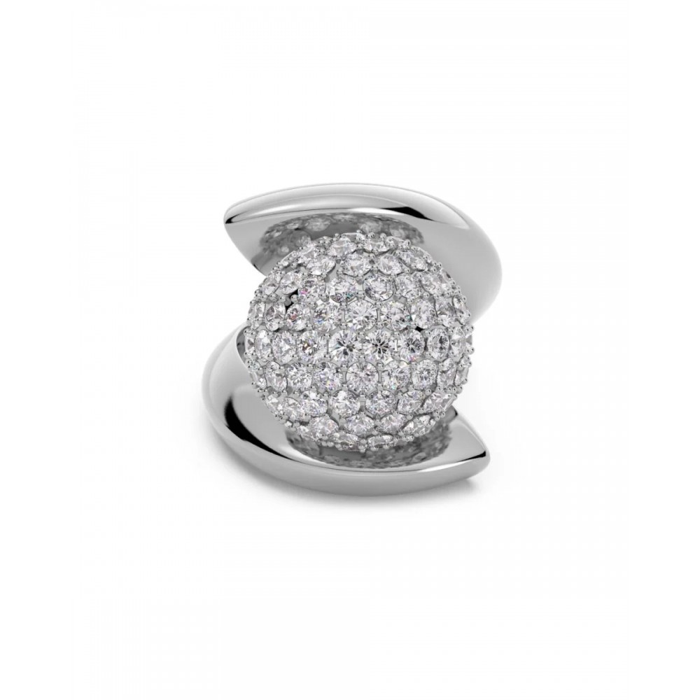 EDBLAD Bead Sparkle Δαχτυλίδι Aσημί Ανοξείδωτο Ατσάλι 127525