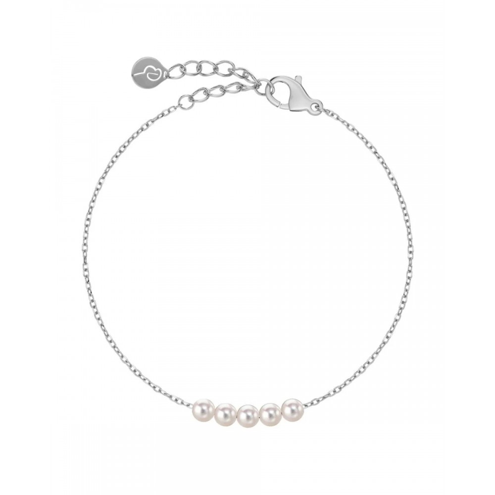 EDBLAD Pearly Bracelet Silver Βραχιόλι Χρυσό Ανοξείδωτο Ατσάλι 127470