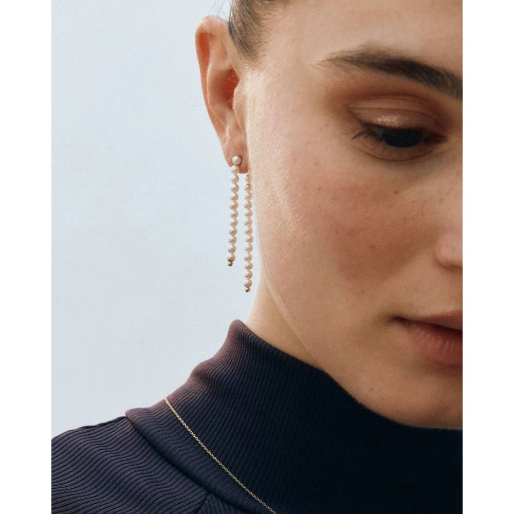 EDBLAD Pearly Earrings Σκουλαρίκια Πέρλες Ανοξείδωτο Ατσάλι 127467