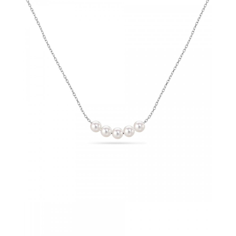 EDBLAD Pearly Necklace Silver Πέρλες Ανοξείδωτο Ατσάλι 127472