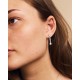 EDBLAD Ritzo Earrings Gold Σκουλαρίκια Λευκά Κρύσταλλα Ανοξείδωτο Ατσάλι 127580