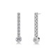 EDBLAD Ritzo Earrings Steel Σκουλαρίκια Λευκά Κρύσταλλα Ανοξείδωτο Ατσάλι 127581