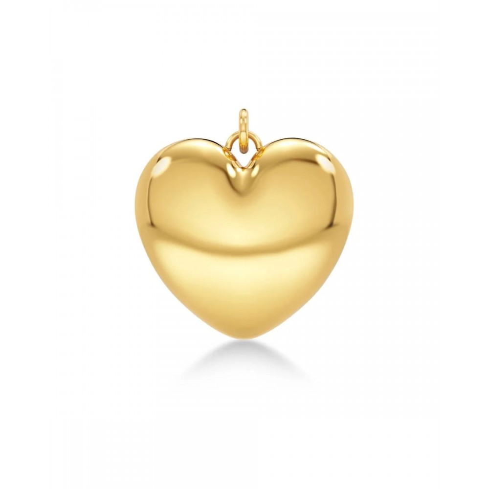 EDBLAD Barley Charm L Gold Χρυσό Charm Καρδιά Ανοξείδωτο Ατσάλι 127945