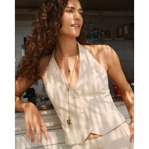 EDBLAD Barley Charm L Gold Χρυσό Charm Καρδιά Ανοξείδωτο Ατσάλι 127945