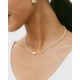 EDBLAD Beach Pearls Necklace Offwhite Gold Χρυσό Κολιέ με Μαργαριτάρι 127959
