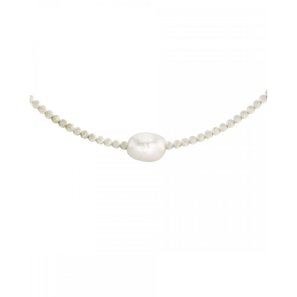 EDBLAD Beach Pearls Necklace Offwhite Gold Χρυσό Κολιέ με Μαργαριτάρι 127959