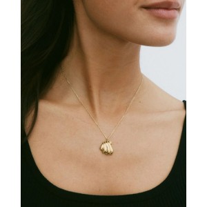 EDBLAD Corazza Necklace Gold Χρυσό Κολιέ Κοχύλι Ανοξείδωτο Ατσάλι 127978
