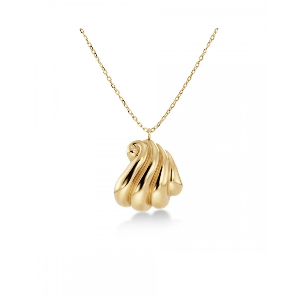 EDBLAD Corazza Necklace Gold Χρυσό Κολιέ Κοχύλι Ανοξείδωτο Ατσάλι 127978