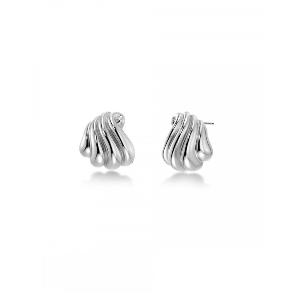 EDBLAD Corazza Studs S Steel Σκουλαρίκια Ασημί Ανοξείδωτο Ατσάλι 127975