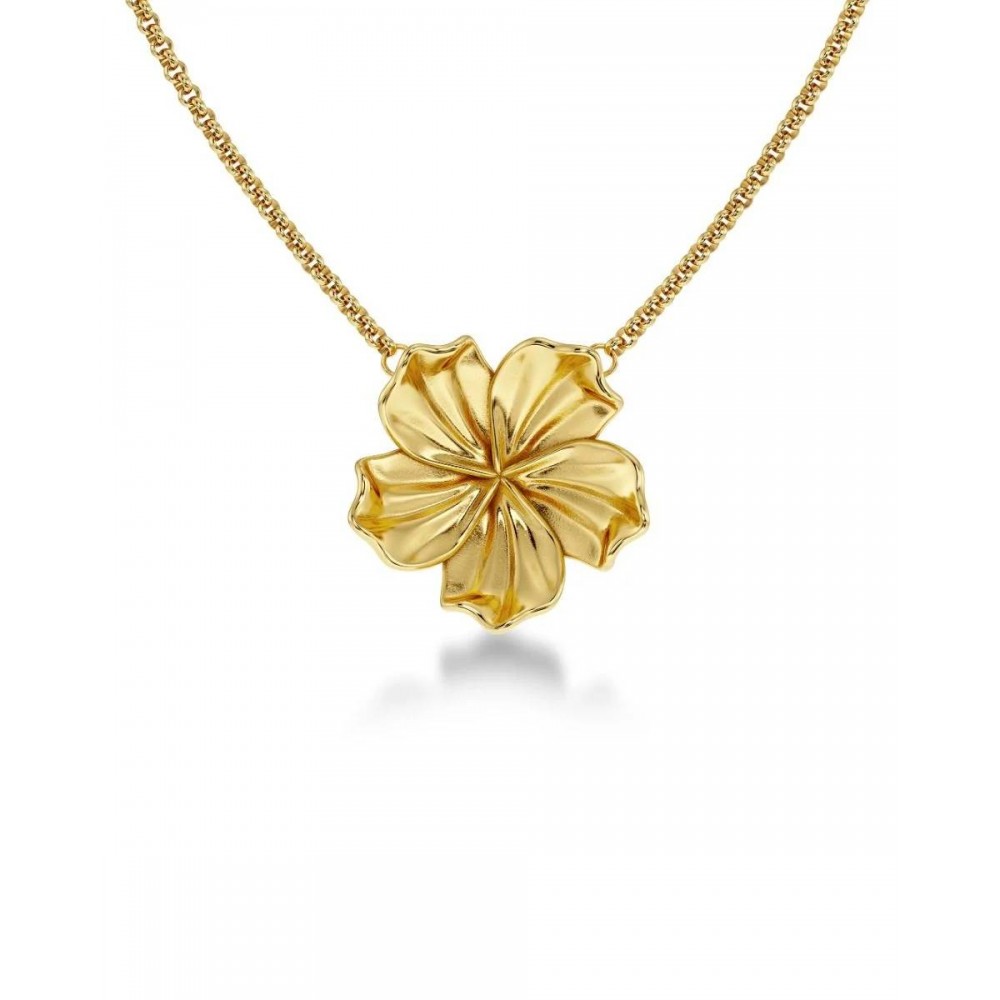 EDBLAD Jasmine Necklace L Gold Χρυσό Κολιέ Λουλούδι Ανοξείδωτο Ατσάλι 129845