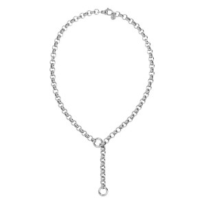 EDBLAD Loop Charm Chain L Necklace Steel Ασημί Κολιέ Ανοξείδωτο Ατσάλι 127985