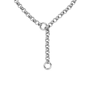 EDBLAD Loop Charm Chain L Necklace Steel Ασημί Κολιέ Ανοξείδωτο Ατσάλι 127985