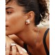 EDBLAD Mira Studs L Steel Σκουλαρίκια Ασημί Ανοξείδωτο Ατσάλι 127989