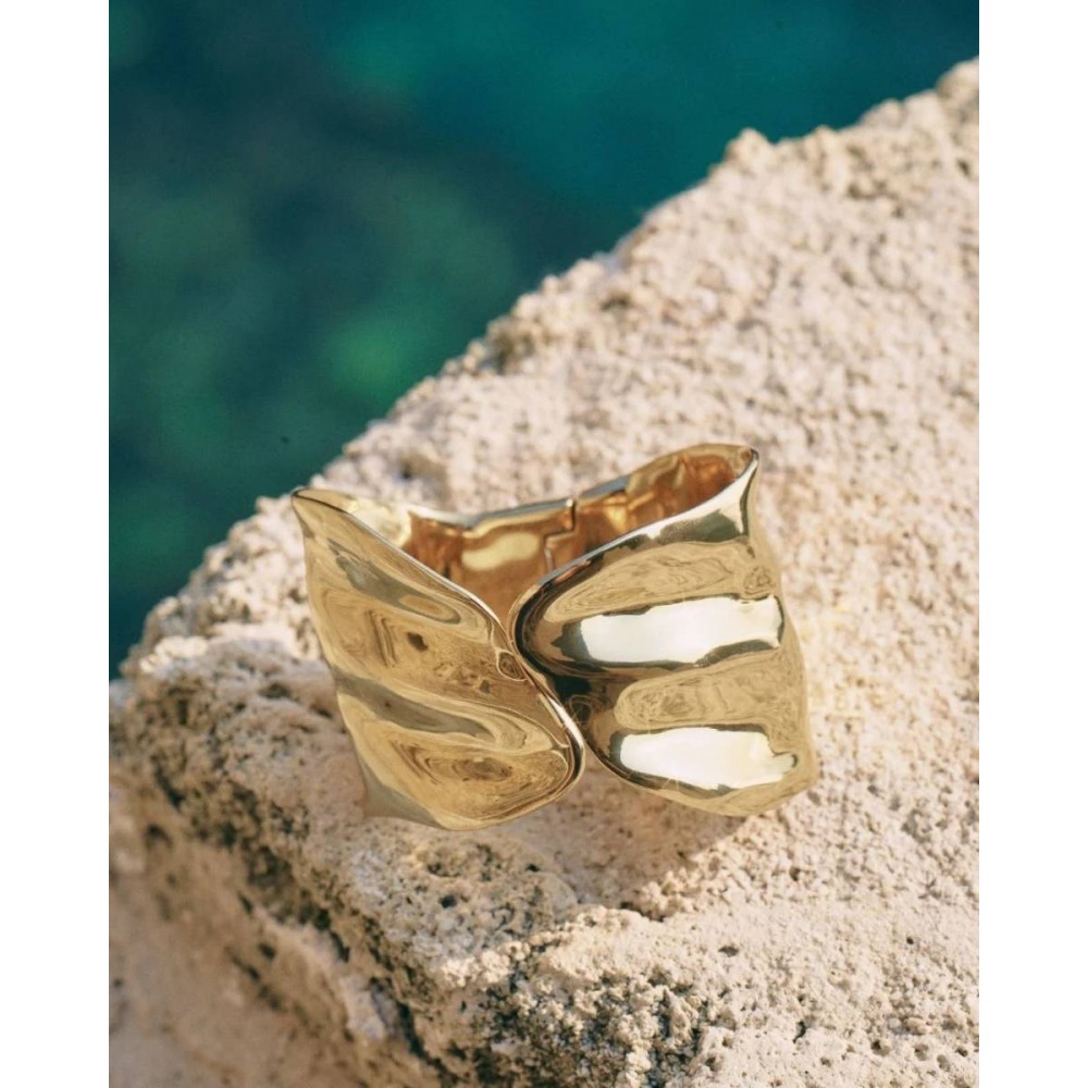 EDBLAD Tidal Bangle Gold Βραχιόλι Χειροπέδα Χρυσό Ανοξείδωτο Ατσάλι 128054