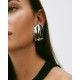 EDBLAD Tidal Studs L Steel Σκουλαρίκια Κύματα Ασημί Ανοξείδωτο Ατσάλι 128051