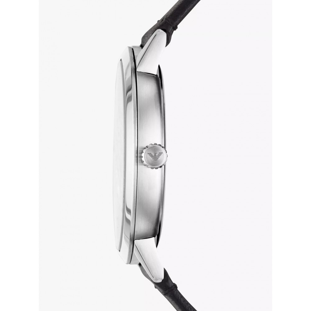 EMPORIO ARMANI Ρολόι Ruggero Μαύρο Δερμάτινο Λουρί AR11193 EMPORIO ARMANI Ρολόι Ruggero Μαύρο Δερμάτινο Λουρί AR11193
