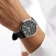 EMPORIO ARMANI Ρολόι Ruggero Μαύρο Δερμάτινο Λουρί AR11193 EMPORIO ARMANI Ρολόι Ruggero Μαύρο Δερμάτινο Λουρί AR11193