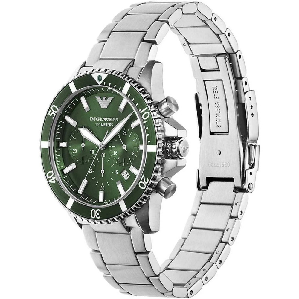 EMPORIO ARMANI Ρολόι Diver Chronograph Ασημί Ανοξείδωτο Aτσάλι μπρασελέ AR11500 EMPORIO ARMANI Ρολόι Diver Chronograph Ασημί Ανοξείδωτο Aτσάλι μπρασελέ AR11500