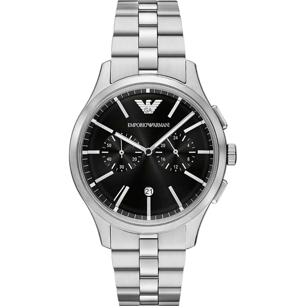 EMPORIO ARMANI Ρολόι Χρονογράφος Dario Aσημί μπρασελέ AR11691 EMPORIO ARMANI Ρολόι Χρονογράφος Dario Aσημί μπρασελέ AR11691