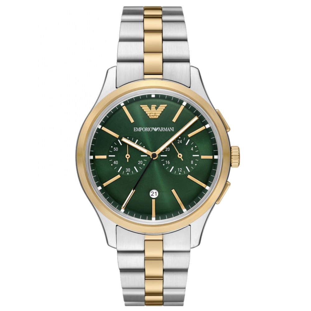 EMPORIO ARMANI Ρολόι Χρονογράφος Dario Δίχρωμο μπρασελέ AR11692 EMPORIO ARMANI Ρολόι Χρονογράφος Dario Δίχρωμο μπρασελέ AR11692