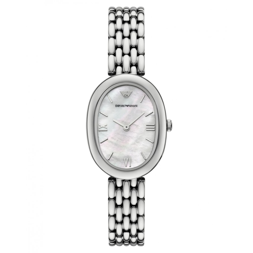 EMPORIO ARMANI Ρολόι Sinfonia Γυναικείο Ασημί Ανοξείδωτο Μπρασελέ AR11706