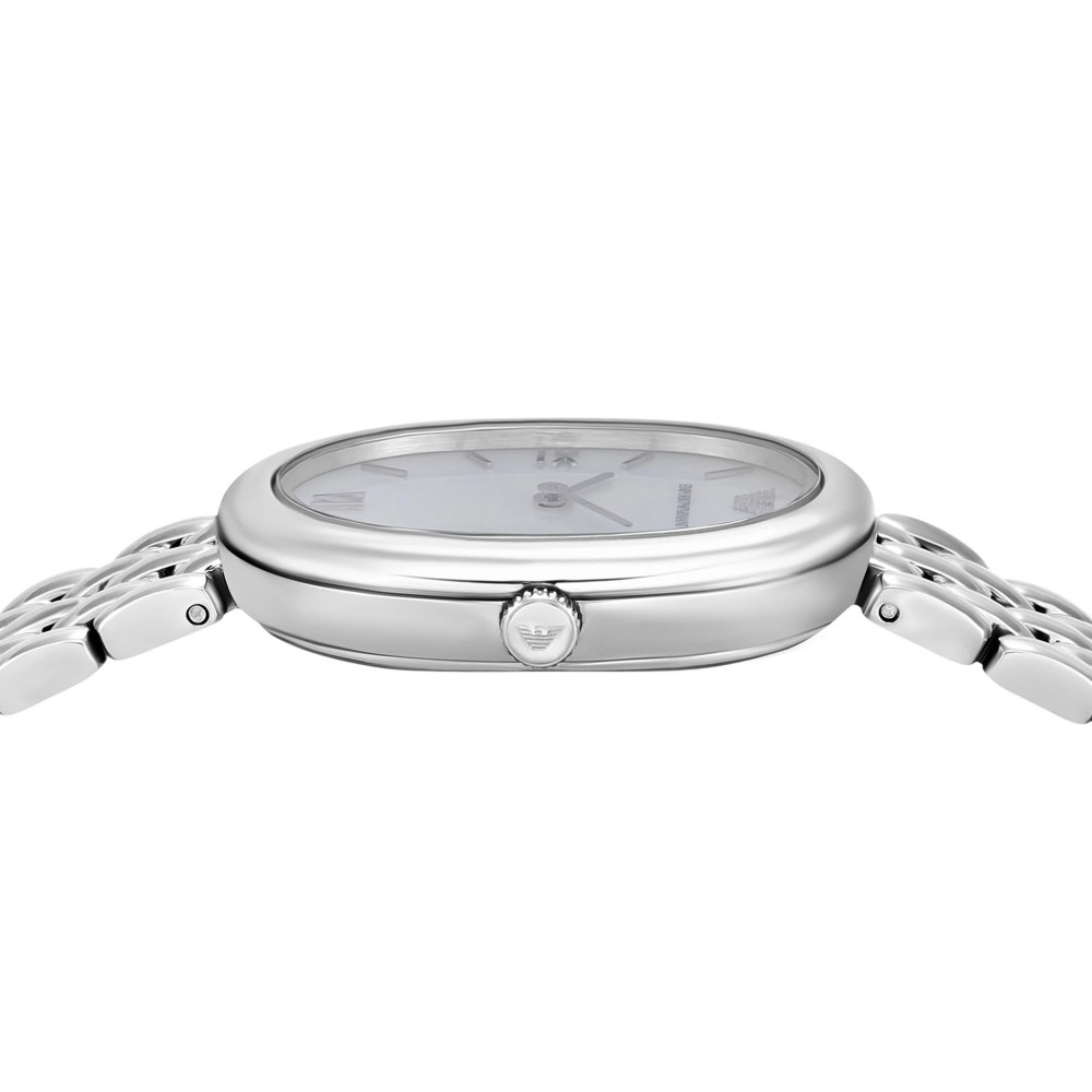 EMPORIO ARMANI Ρολόι Sinfonia Γυναικείο Ασημί Ανοξείδωτο Μπρασελέ AR11706
