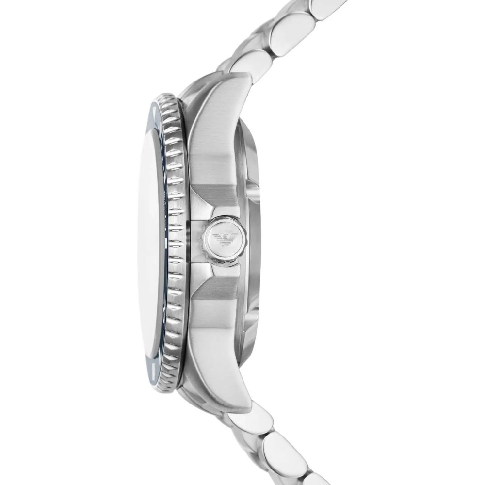 EMPORIO ARMANI Ρολόι World Explorer Aυτόματο Ασημί μπρασελέ AR60079 EMPORIO ARMANI Ρολόι World Explorer Aυτόματο Ασημί μπρασελέ AR60079