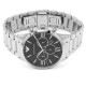 EMPORIO ARMANI Ρολόι Chronograph Ασημί Ανοξείδωτο Aτσάλι μπρασελέ AR11208