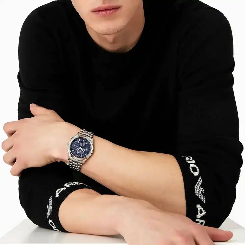 EMPORIO ARMANI Ρολόι Chronograph Ασημί Ανοξείδωτο Aτσάλι μπρασελέ AR11528 EMPORIO ARMANI Ρολόι Chronograph Ασημί Ανοξείδωτο Aτσάλι μπρασελέ AR11528