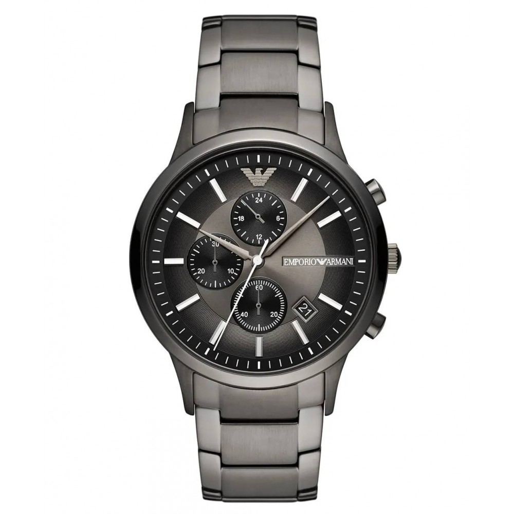 EMPORIO ARMANI Ρολόι Renato Chronograph Ανθρακί Ανοξείδωτο Aτσάλι μπρασελέ AR11531 EMPORIO ARMANI Ρολόι Renato Chronograph Ανθρακί Ανοξείδωτο Aτσάλι μπρασελέ AR11531