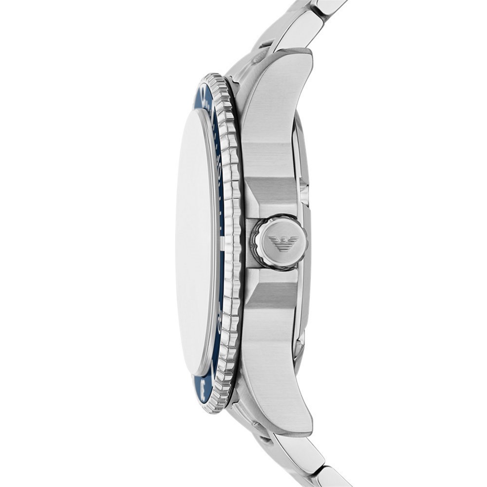 EMPORIO ARMANI Ρολόι World Explorer Solar Ασημί μπρασελέ AR11697 EMPORIO ARMANI Ρολόι World Explorer Solar Ασημί μπρασελέ AR11697
