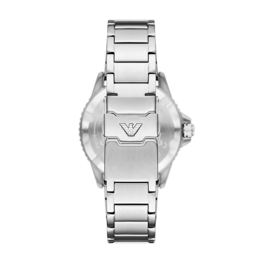 EMPORIO ARMANI Ρολόι World Explorer Solar Ασημί μπρασελέ AR11697 EMPORIO ARMANI Ρολόι World Explorer Solar Ασημί μπρασελέ AR11697