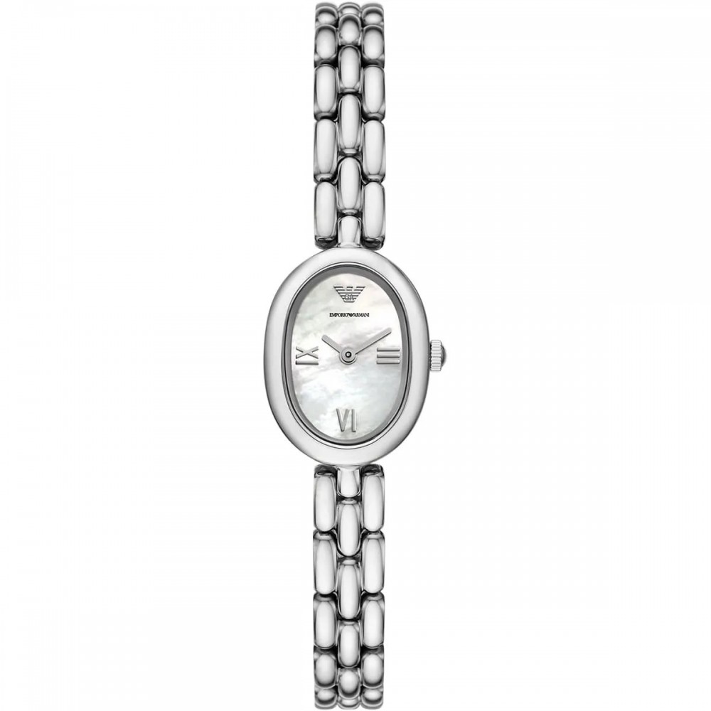 EMPORIO ARMANI Ophelia Ρολόι Γυναικείο Ασημί Ανοξείδωτο Μπρασελέ AR11720