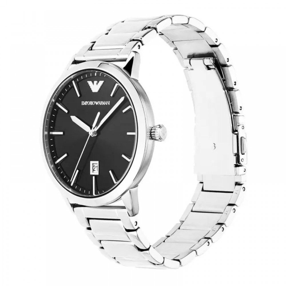 EMPORIO ARMANI Ρολόι Ruggero Ασημί Ανοξείδωτο Ατσάλι AR11310