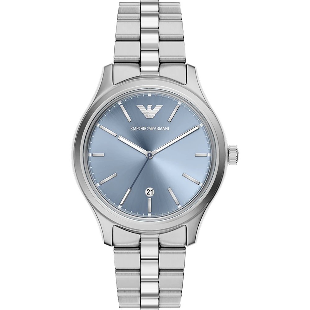 EMPORIO ARMANI Dario Ρολόι Ασημί Ανοξείδωτο Ατσάλι AR11748