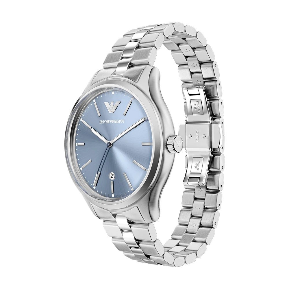 EMPORIO ARMANI Dario Ρολόι Ασημί Ανοξείδωτο Ατσάλι AR11748