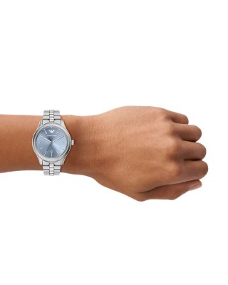 EMPORIO ARMANI Dario Ρολόι Ασημί Ανοξείδωτο Ατσάλι AR11748