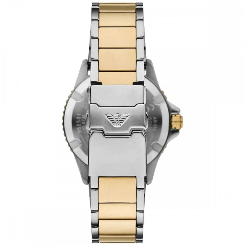 EMPORIO ARMANI Ρολόι World Explorer Solar Δίχρωμο μπρασελέ AR11738 EMPORIO ARMANI Ρολόι World Explorer Solar Δίχρωμο μπρασελέ AR11738