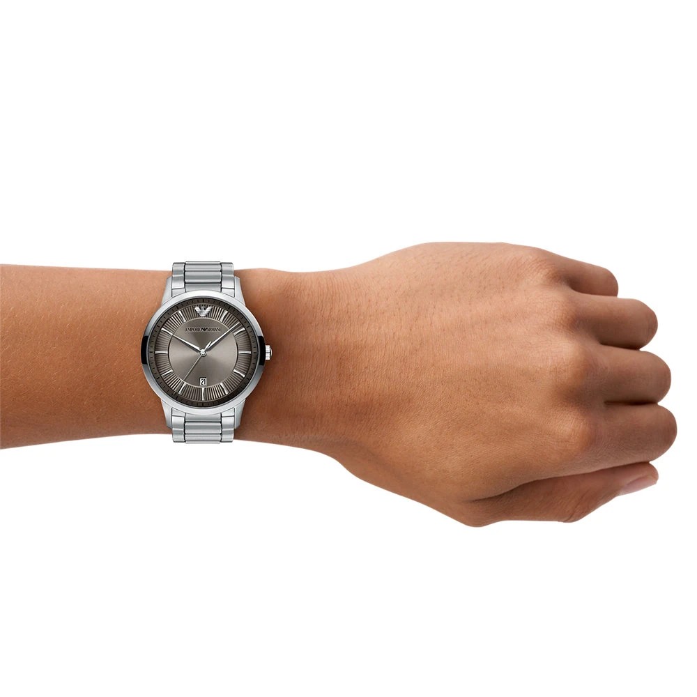 EMPORIO ARMANI Archetipo Ρολόι Ασημί Ανοξείδωτο Ατσάλι AR11825 