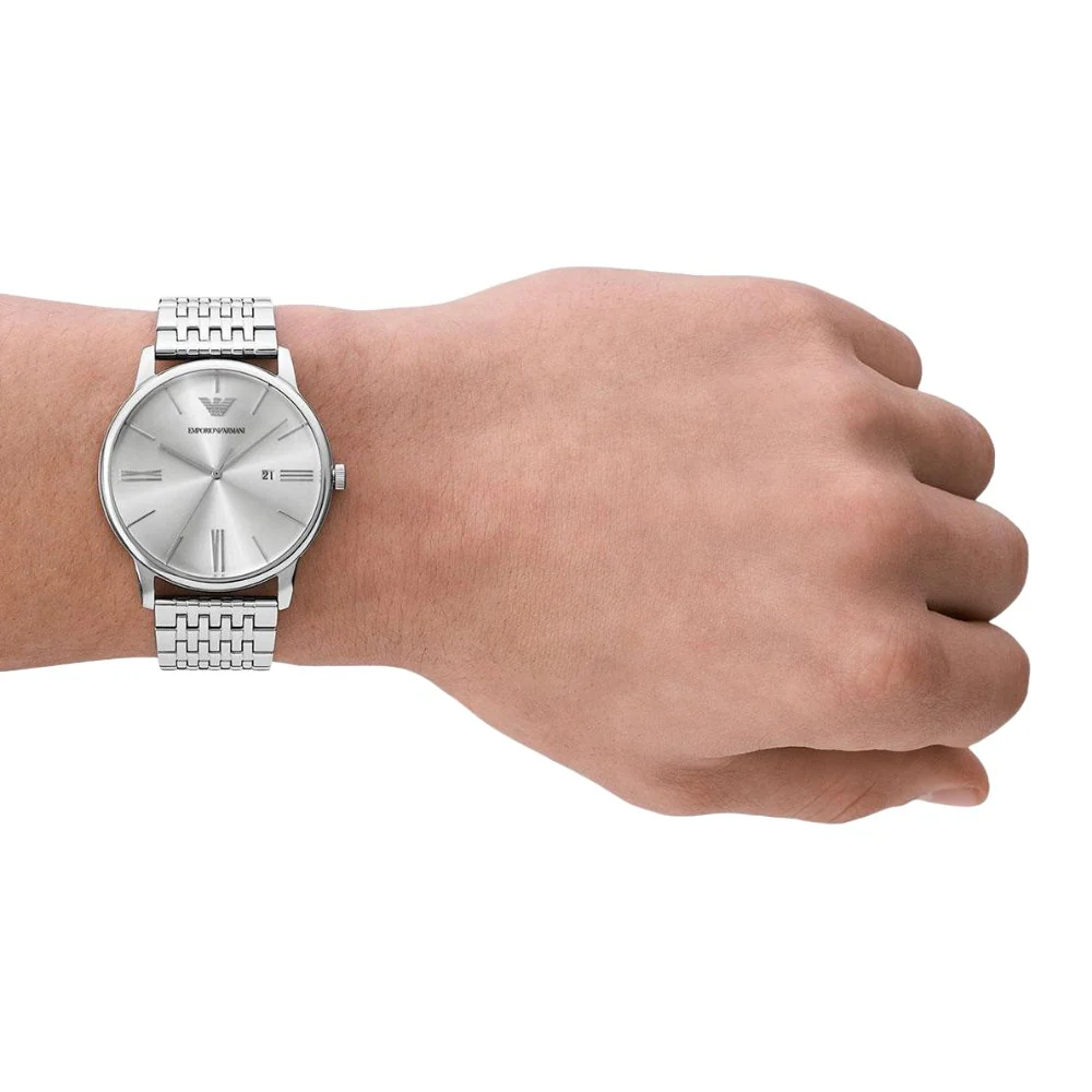 EMPORIO ARMANI Ρολόι Minimalist Ασημί Ανοξείδωτο Aτσάλι μπρασελέ AR11599 EMPORIO ARMANI Ρολόι Minimalist Ασημί Ανοξείδωτο Aτσάλι μπρασελέ AR11599