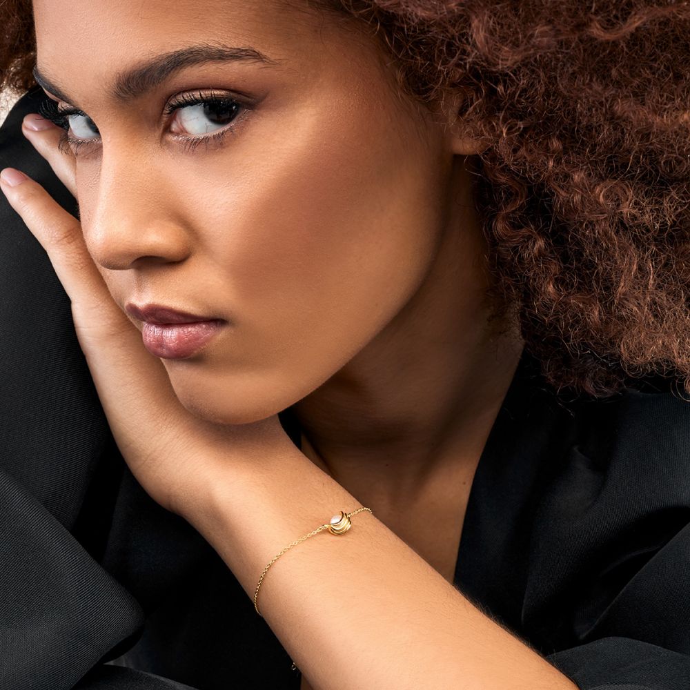 Χρυσό 9Κ Βραχιόλι Energy - μαργαριτάρι Akoya 003-005-0016-white